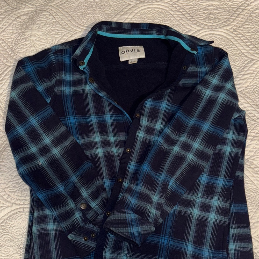 Orvis Navy Plaid Jacket